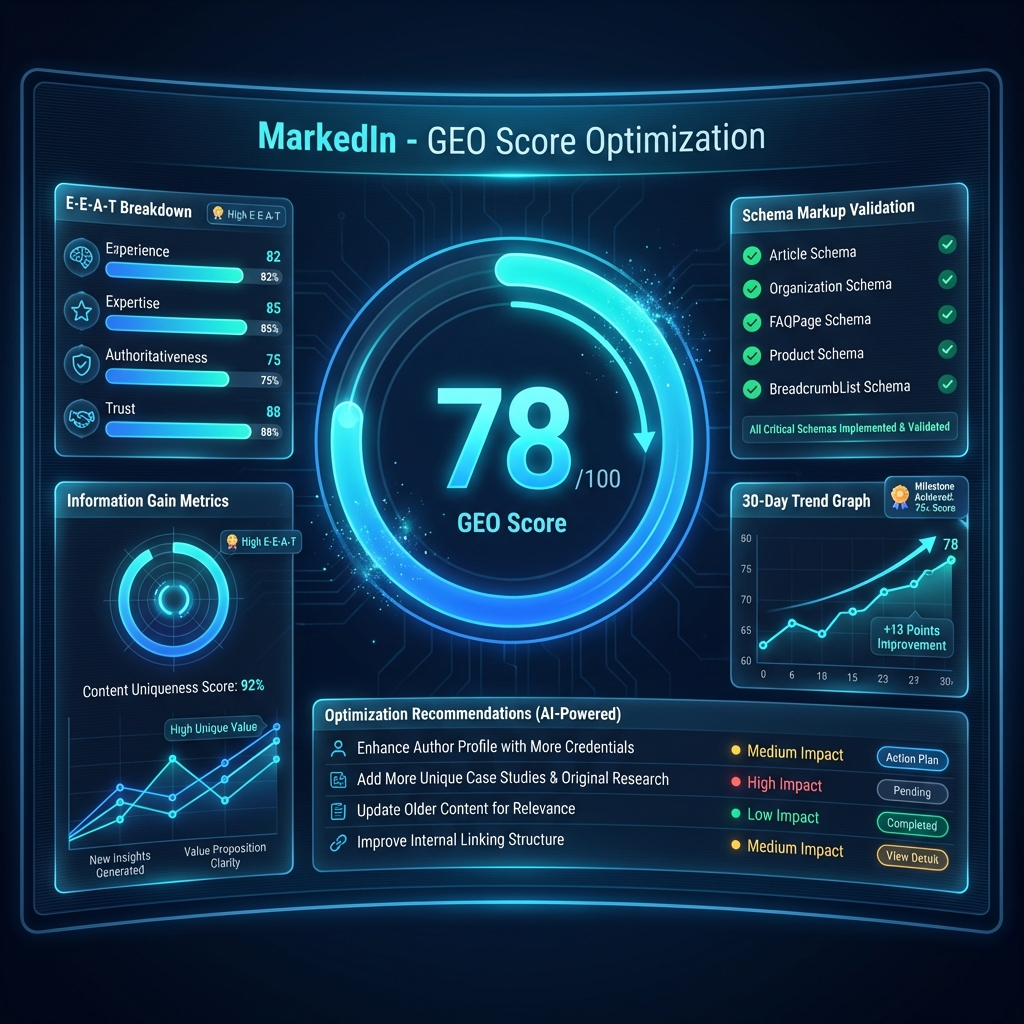 GEO Score Optimization